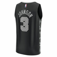 Keldon Johnson San Antonio Spurs Fast Break Replica Player Jersey Statement Edition Black | Fanatics
