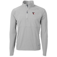 Cleveland Guardians Cutter & Buck Adapt Eco Knit Hybrid Recycled Quarter-Zip Pullover Jacket - Gray - MLB Sale