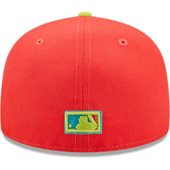 Boston Red Sox New Era Lava Highlighter Combo 59FIFTY Fitted Hat - Red/Neon Green - New Era Discount