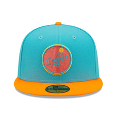 Los Angeles Dodgers New Era Vice Highlighter 59FIFTY Fitted Hat - Blue/Orange - New Era Sale