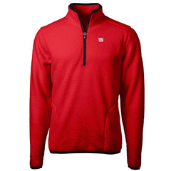New York Giants Cutter & Buck Cascade Eco Sherpa Fleece Quarter-Zip Pullover Jacket Red