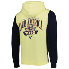 Club America Retro Raglan Pullover Hoodie Yellow