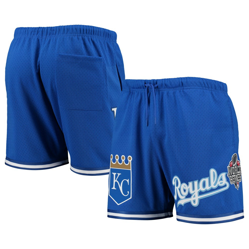 Kansas City Royals Pro Standard 2015 World Series Mesh Shorts - Royal - MLB Sale