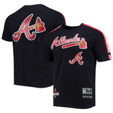 Atlanta Braves Pro Standard Taping T-Shirt - Navy/Red - MLB Lifestyle