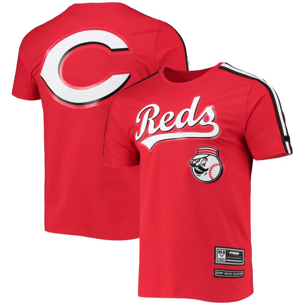 Cincinnati Reds Pro Standard Taping T-Shirt - Red/Black - MLB Sale