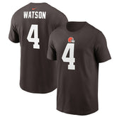 Nike Deshaun Watson Cleveland Browns Player Name & Number T-Shirt Brown
