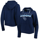 47 brand Tennessee Titans '47 Women's Color Rise Kennedy Notch Neck Pullover Hoodie Navy