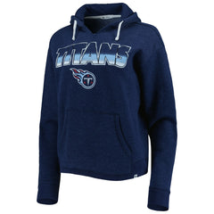 47 brand Tennessee Titans '47 Women's Color Rise Kennedy Notch Neck Pullover Hoodie Navy