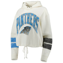 47 brand Carolina Panthers '47 Women's Harper Pullover Hoodie Oatmeal