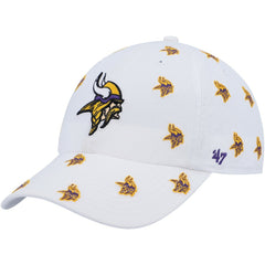 47 brand Minnesota Vikings '47 Women's Confetti Clean Up Adjustable Hat White
