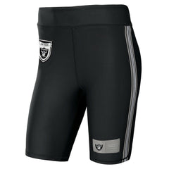 Las Vegas Raiders WEAR by Erin Andrews Women's Biker Shorts Black
