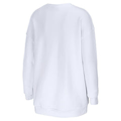 Arizona Cardinals WEAR by Erin Andrews Women's Oversized Pullover Sweatshirt White