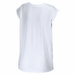 New York Giants WEAR by Erin Andrews Women's Greetings From Muscle T-Shirt White