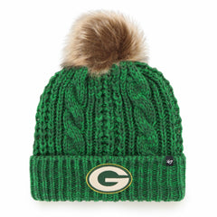 47 brand Green Bay Packers '47 Women's Meeko Cuffed Knit Hat with Pom Green