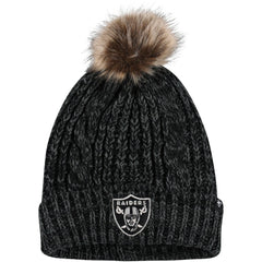 47 brand Las Vegas Raiders '47 Women's Meeko Cuffed Knit Hat with Pom Black