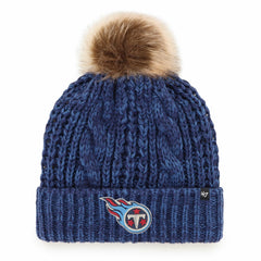 47 brand Tennessee Titans '47 Women's Meeko Cuffed Knit Hat with Pom Navy