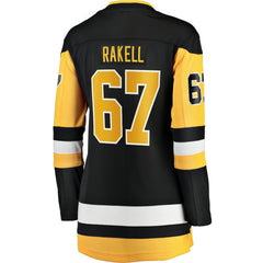 Rickard Rakell Pittsburgh Penguins Women's Fanatics Home Breakaway Player Jersey - Black - NHL 4801724