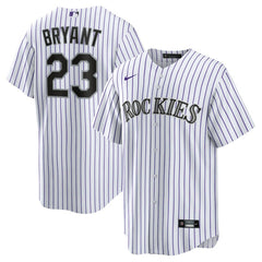 Kris Bryant Colorado Rockies Nike Replica Player Jersey - White/Purple - Nike Discount