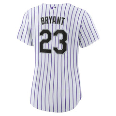 Kris Bryant Colorado Rockies Nike Women's Replica Player Jersey - White/Purple - Nike Lifestyle