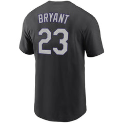 Kris Bryant Colorado Rockies Nike Name & Number T-Shirt - Black - Nike on Sale