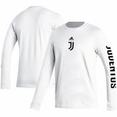 Juventus Team Crest Long Sleeve T-Shirt White - Adidas for sale