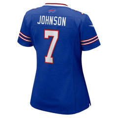 Nike Taron Johnson Buffalo Bills Women's Game Player Jersey Royal