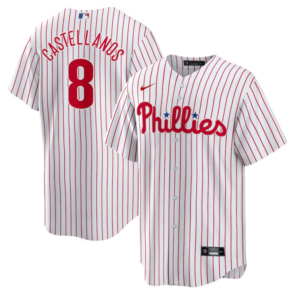 Nick Castellanos Philadelphia Phillies Nike Replica Player Jersey - White - Nike Discount
