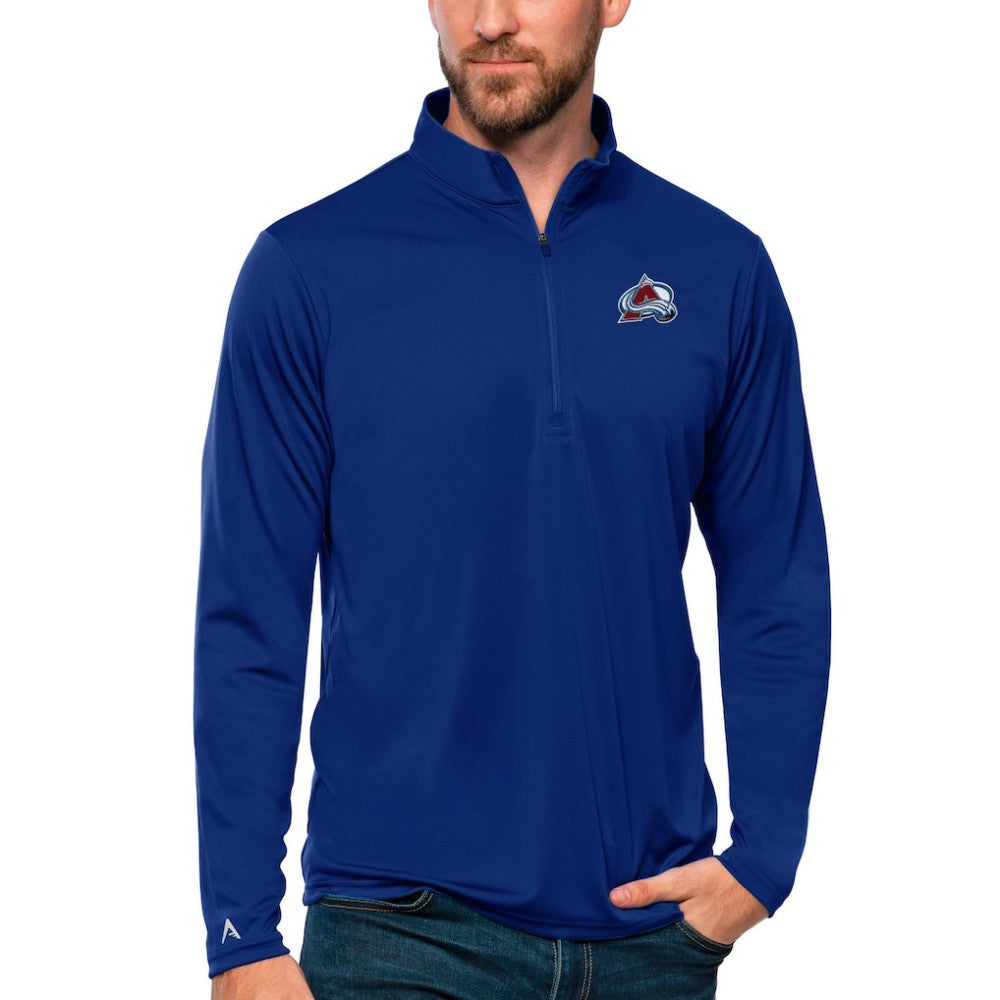 Colorado Avalanche Antigua Tribute Quarter-Zip Pullover Top - Royal - NHL 4809061