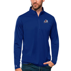 Colorado Avalanche Antigua Tribute Quarter-Zip Pullover Top - Royal - NHL 4809061