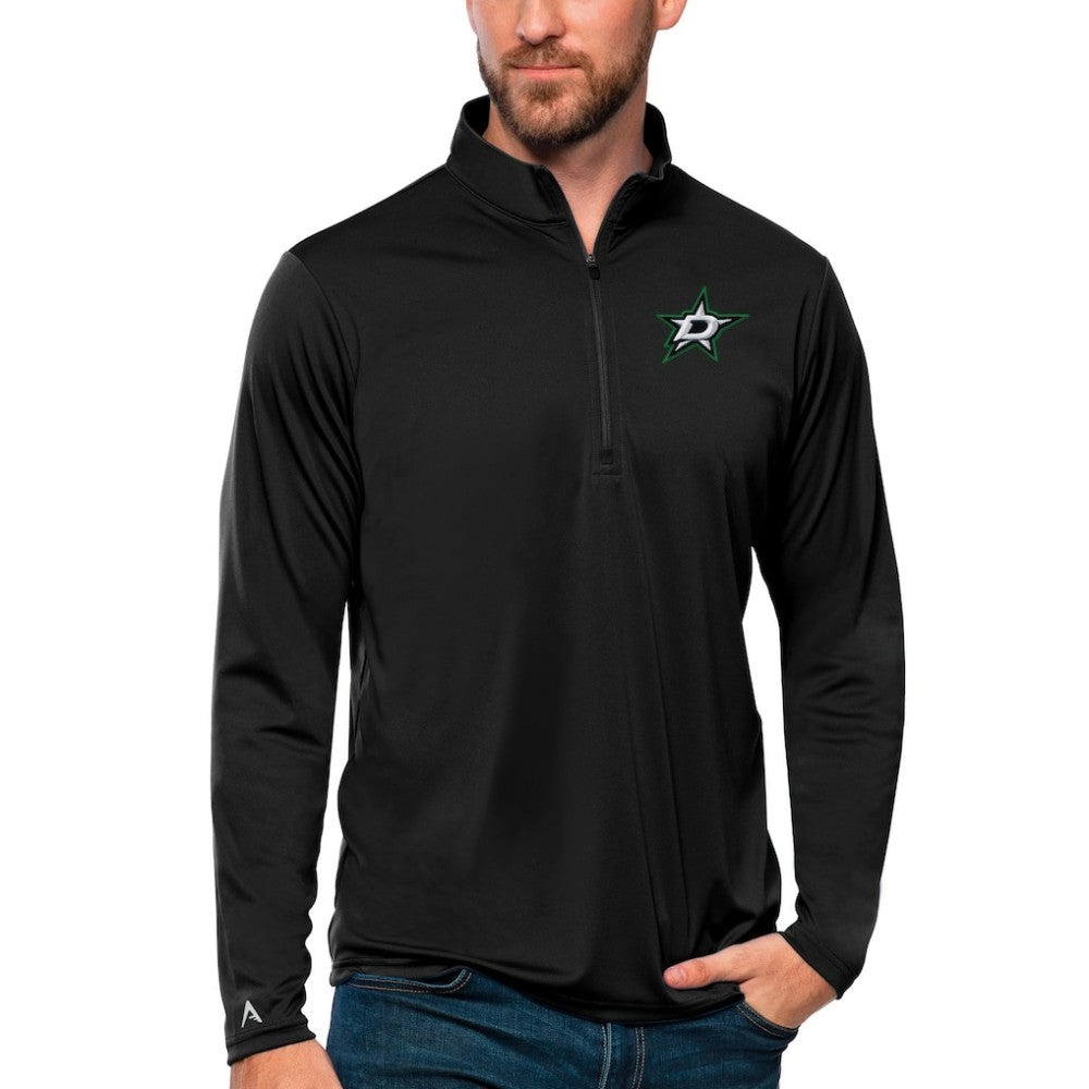 Dallas Stars Antigua Tribute Quarter-Zip Pullover Top - Black - NHL 4809068