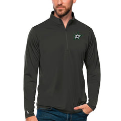 Dallas Stars Antigua Tribute Quarter-Zip Pullover Top - Charcoal - NHL 4809069