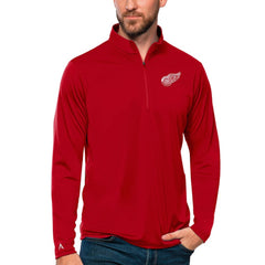 Detroit Red Wings Antigua Tribute Quarter-Zip Pullover Top - Red - NHL 4809075