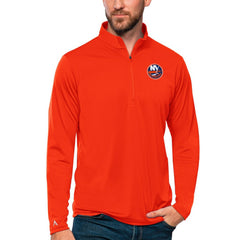 New York Islanders Antigua Tribute Quarter-Zip Pullover Top - Orange - NHL 4809112