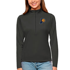 Indiana Pacers Antigua Women's Tribute Half-Zip Top Charcoal