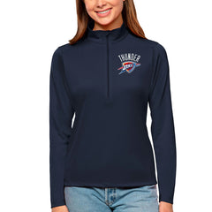 Oklahoma City Thunder Antigua Women's Tribute Half-Zip Top Navy