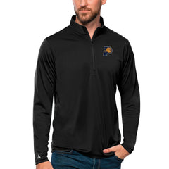 Indiana Pacers Antigua Tribute Quarter-Zip Pullover Top Black
