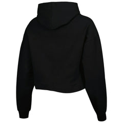 Chicago Bulls Lusso Women's Layla World Tour Cropped Pullover Hoodie Black