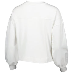 Golden State Warriors Lusso Women's Lola Ball and Chain Pullover Sweatshirt White