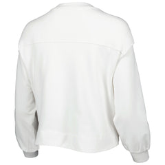 Los Angeles Lakers Lusso Women's Lola Ball and Chain Pullover Sweatshirt White