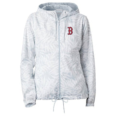 Boston Red Sox Columbia Women's Flash Forward Full-Zip Windbreaker Jacket - Gray - Columbia Discount