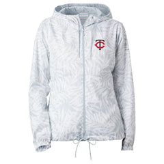Minnesota Twins Columbia Women's Flash Forward Full-Zip Windbreaker Jacket - Gray - Columbia on Sale