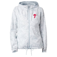 Philadelphia Phillies Columbia Women's Flash Forward Full-Zip Windbreaker Jacket - Gray - Columbia Lifestyle