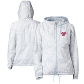 Washington Nationals Columbia Women's Flash Forward Full-Zip Windbreaker Jacket - Gray - Columbia Sale