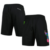 Chicago Bulls Hardwood Classics Color Bomb Energy Shorts Black | Mitchell & Ness