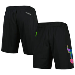 Chicago Bulls Hardwood Classics Color Bomb Energy Shorts Black | Mitchell & Ness