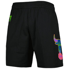 Chicago Bulls Hardwood Classics Color Bomb Energy Shorts Black | Mitchell & Ness