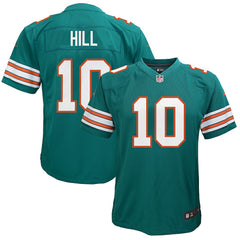 Nike Tyreek Hill Miami Dolphins Youth Game Jersey Aqua