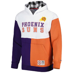 Phoenix Suns Tommy Jeans Andrew Split Pullover Hoodie White/Purple