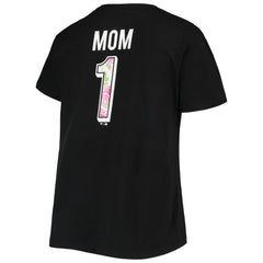 San Francisco Giants Women's Plus Size #1 Mom 2-Hit V-Neck T-Shirt - Black - MLB on Sale