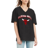 Chicago Bulls Tommy Jeans Women's Ashley V-Neck T-Shirt Black